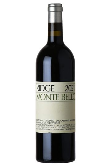 Ridge 2021 'Monte Bello' Vineyard Cabernet Sauvignon, Santa Cruz Mts