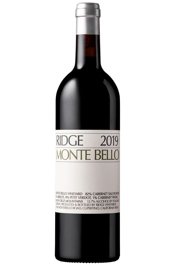 Ridge 2019 'Monte Bello' Vineyard Cabernet Sauvignon, Santa Cruz Mts