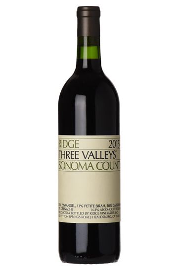 Ridge 2022 Three Valleys Red, Sonoma County